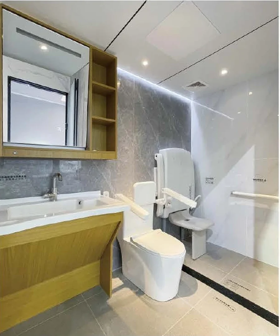 Tianmen Baimao Lake Sanatorium Hospital bathroom interior reference