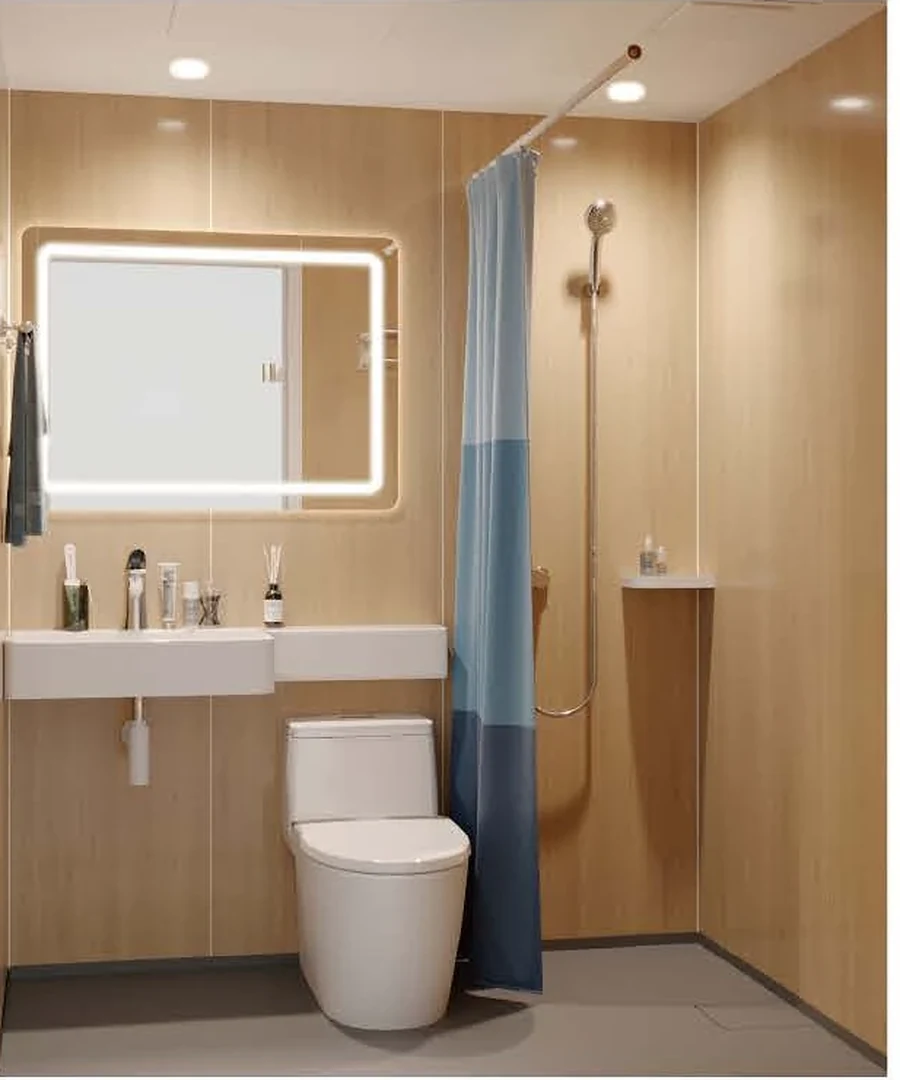 Hainan Zhite Prefabricated Industrial Park Apartment bathroom interior reference